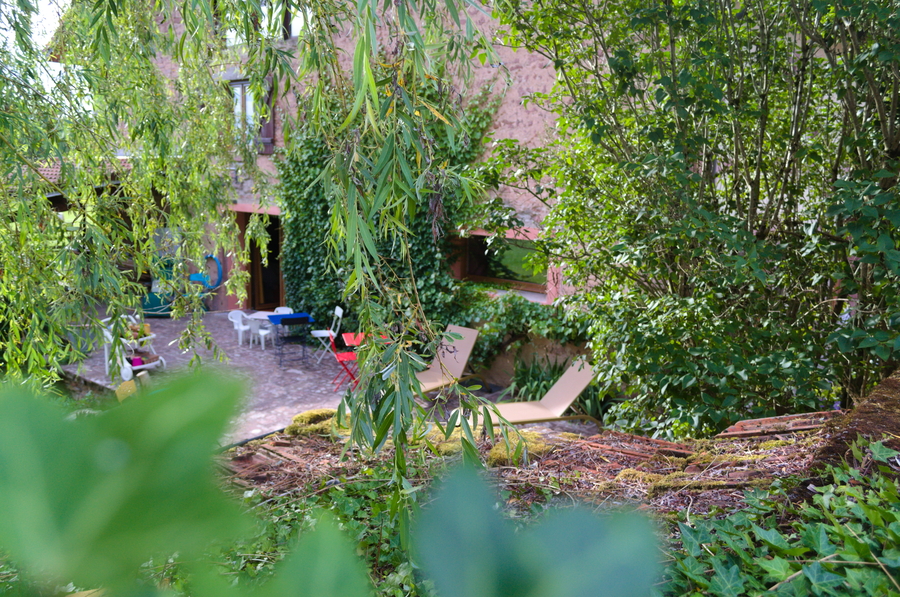 Terrasse extérieure Odile et les cycleux
