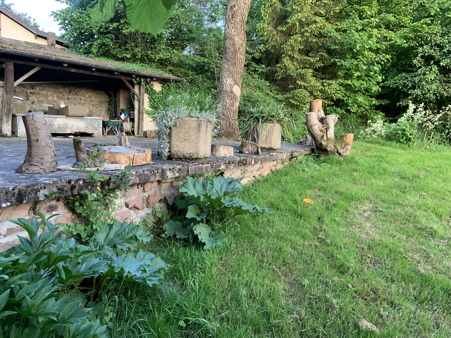 Terrasse extérieure Odile et les cycleux